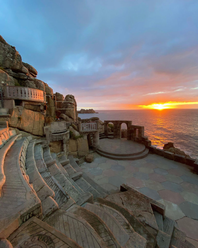 Minack Theatre stage looking east.