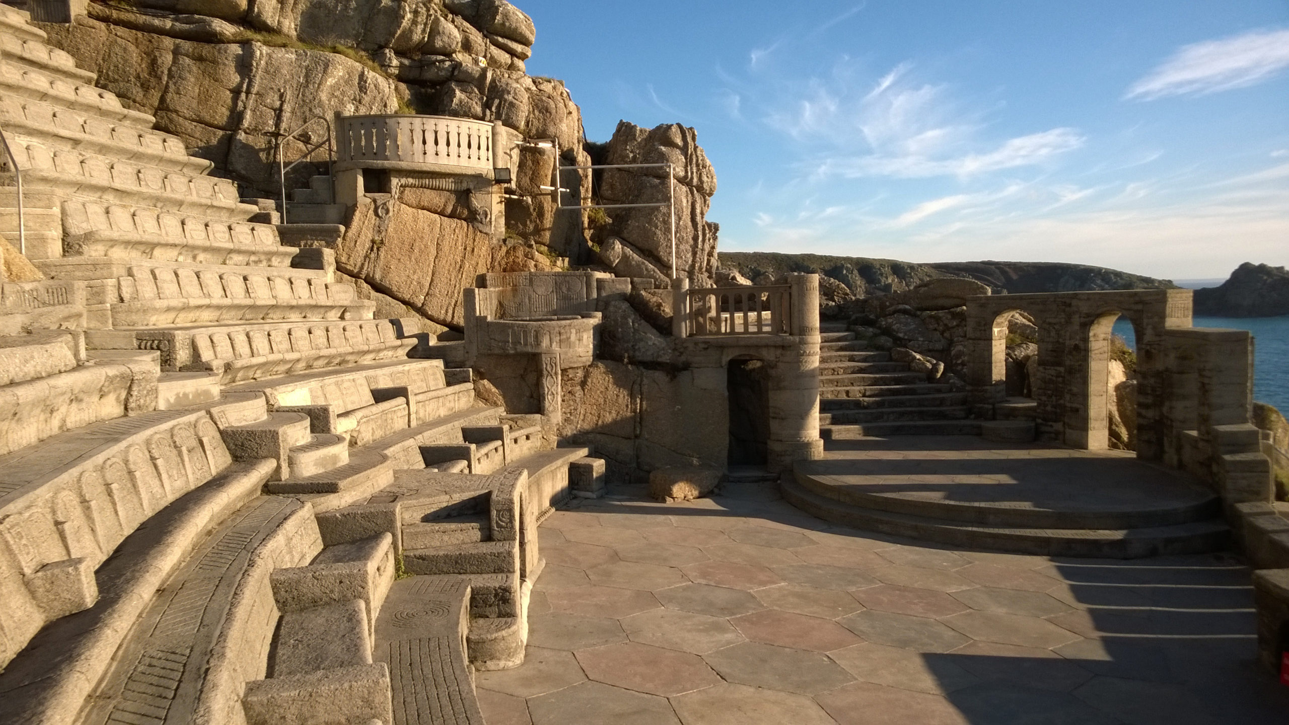 Minack Theatre stage looking east.